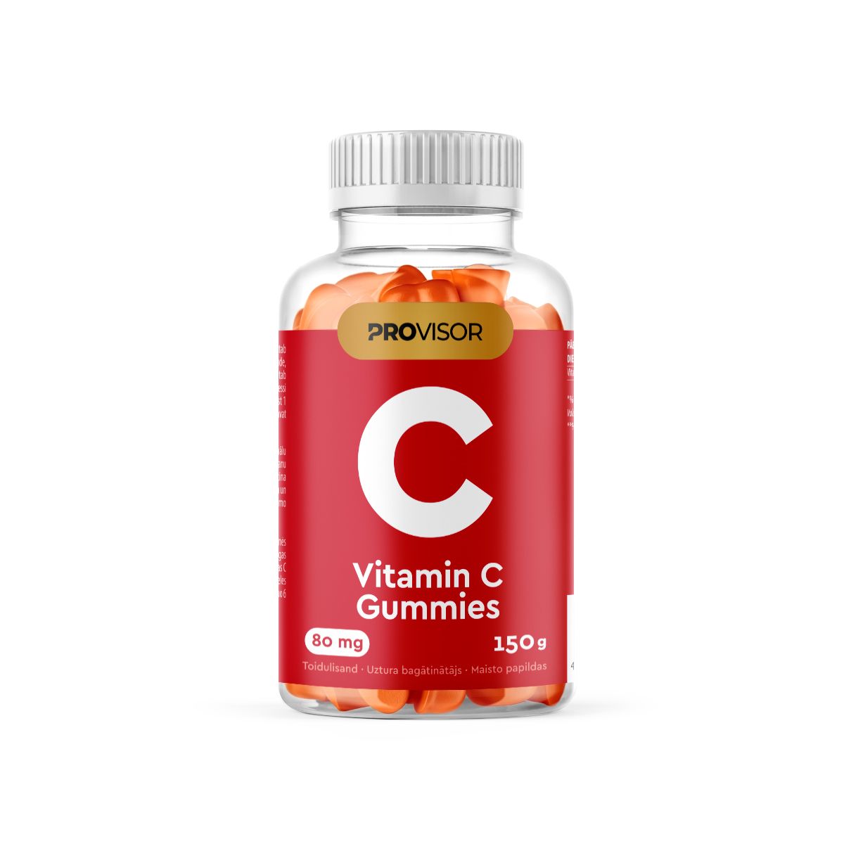 PROVISOR VITAMIIN C KUMMIKOMMID 80MG N60 UUS - Product Image
