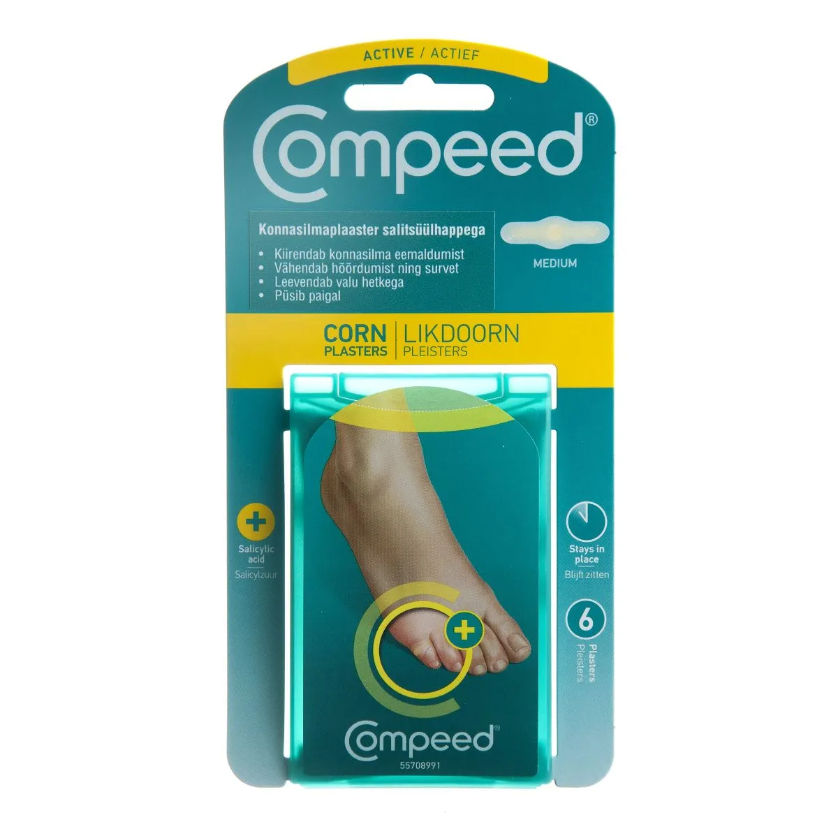 COMPEED KONNASILMAPLAASTER ACTIVE KESKMINE N6 - Product Image