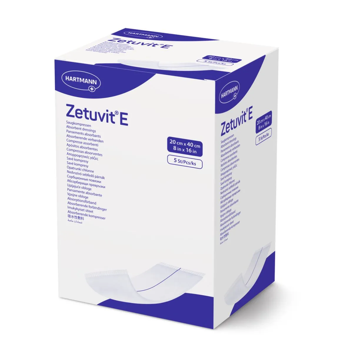 ZETUVIT E STERIILNE 20X40CM N5 /413786/ - Product Image