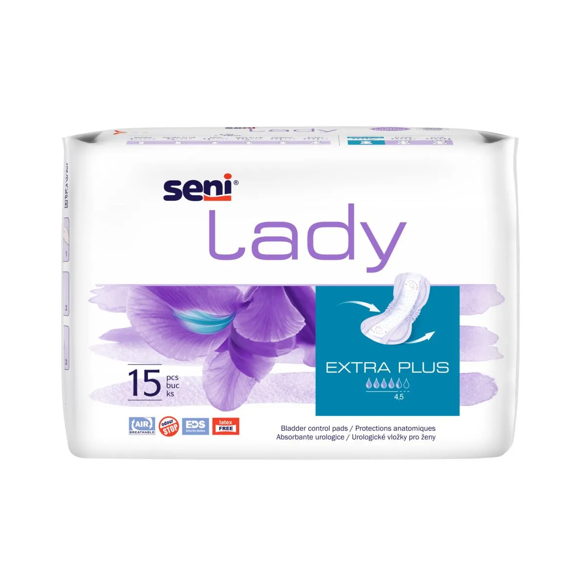 SENI LADY EXTRA PLUS URIINIPIDAM. SIDEMED 590ML N15 - Product Image