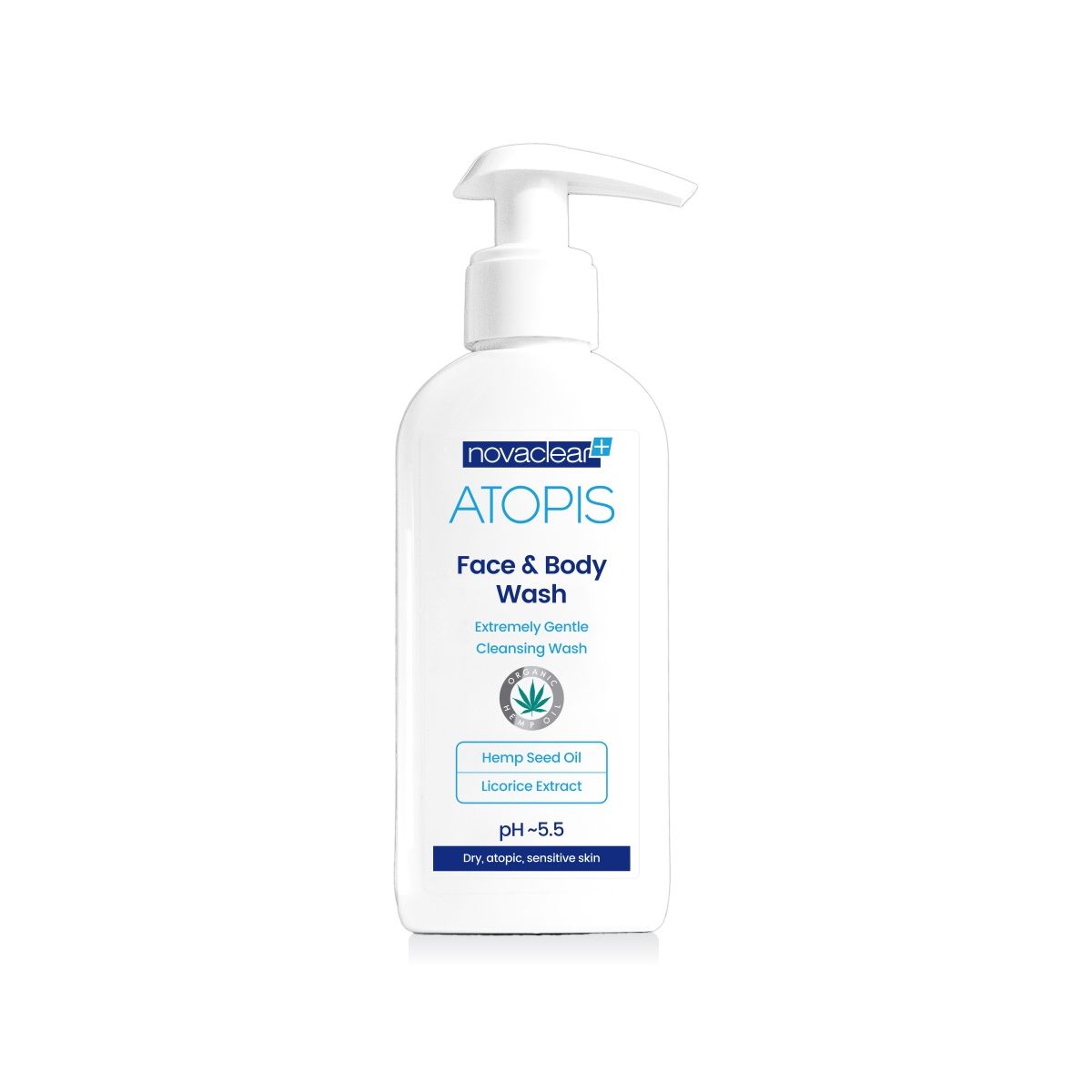 NOVACLEAR ATOPIS ГЕЛЬ ДЛЯ НЕЖНОГО МЫТЬЯ ЛИЦА И ТЕЛА 200МЛ - Product Image