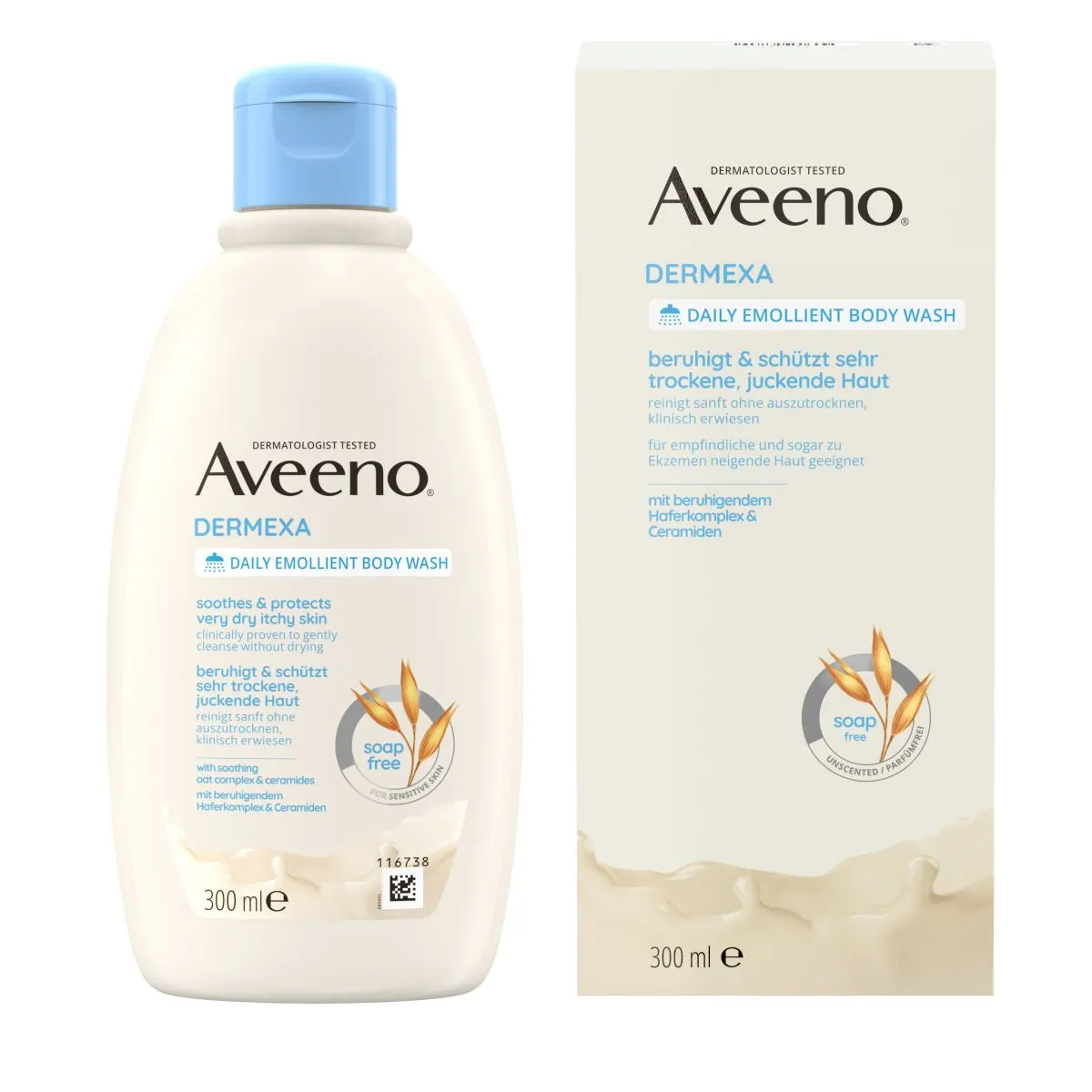 AVEENO DERMEXA DUSHIGEEL 300ML - Product Image 1