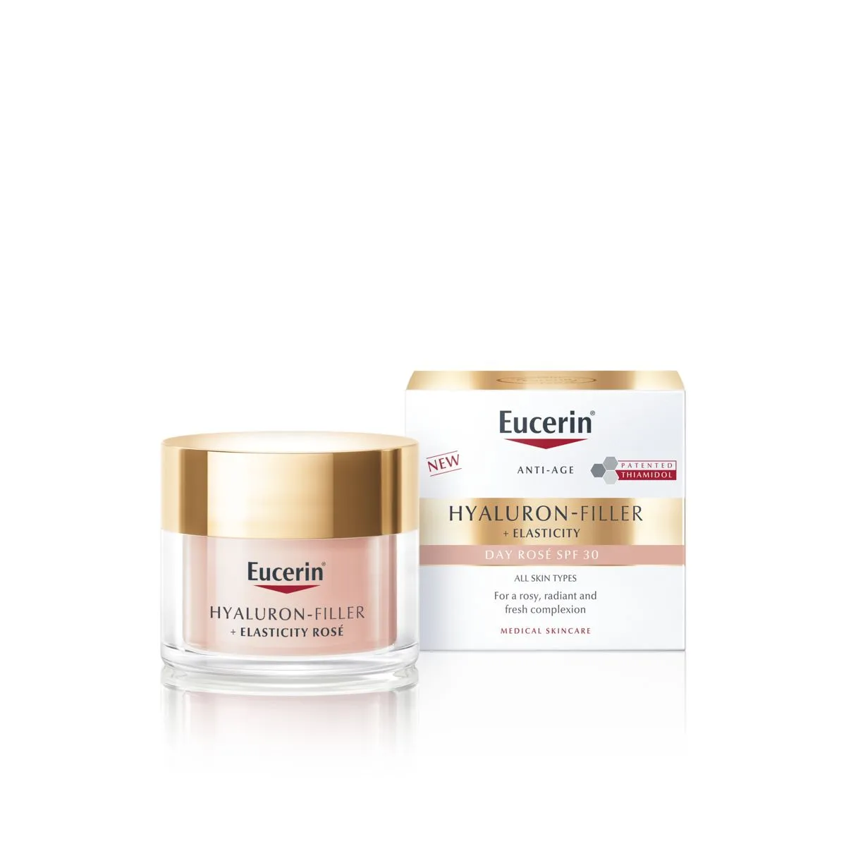 EUCERIN HYALURON FILLER+ELASTICITY ROSE PÄEVAKREEM SPF30 50ML UUS - Product Image