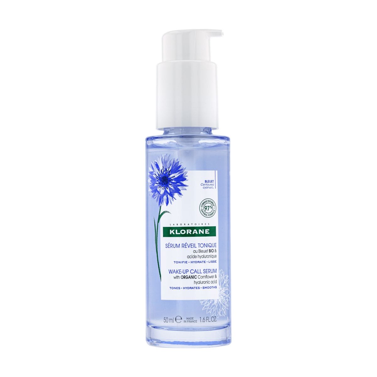 KLORANE SEERUM VÄRSKENDAV ORGAANILISE RUKKILILLEGA 50ML - Product Image