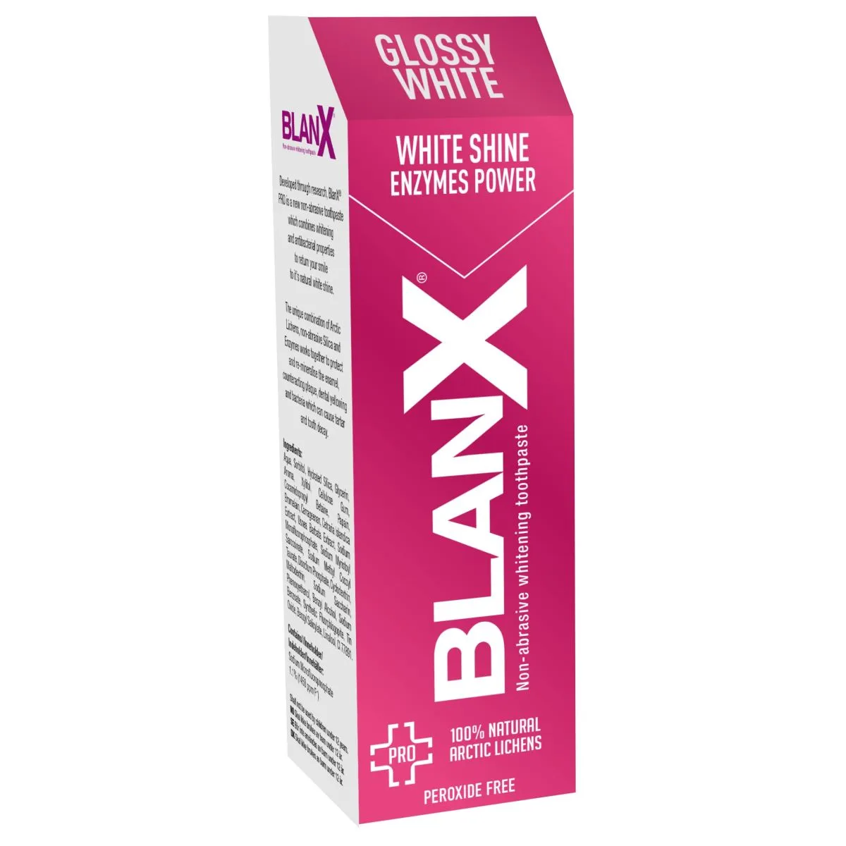 BLANX PRO Pinky Gloss  отбеливающая зубная паста с энзимами 75мл - Product Image