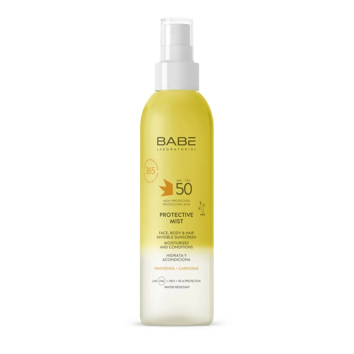 BABE PÄIKESEKAITSE SPREI NÄOLE, JUUSTELE, KEHALE SPF50 150ML - Product Image