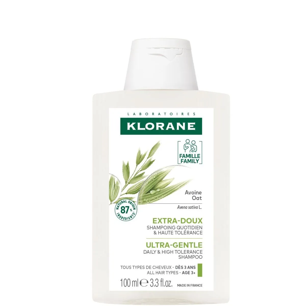 KLORANE SHAMPOON KAERAEKSTRAKTIGA 100ML - Product Image