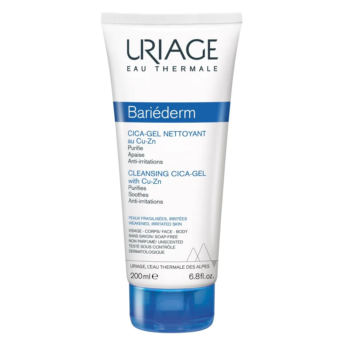 URIAGE BARIEDERM CICA PESUGEEL NÄOLE JA KEHALE TAASTAV 200ML - Product Image
