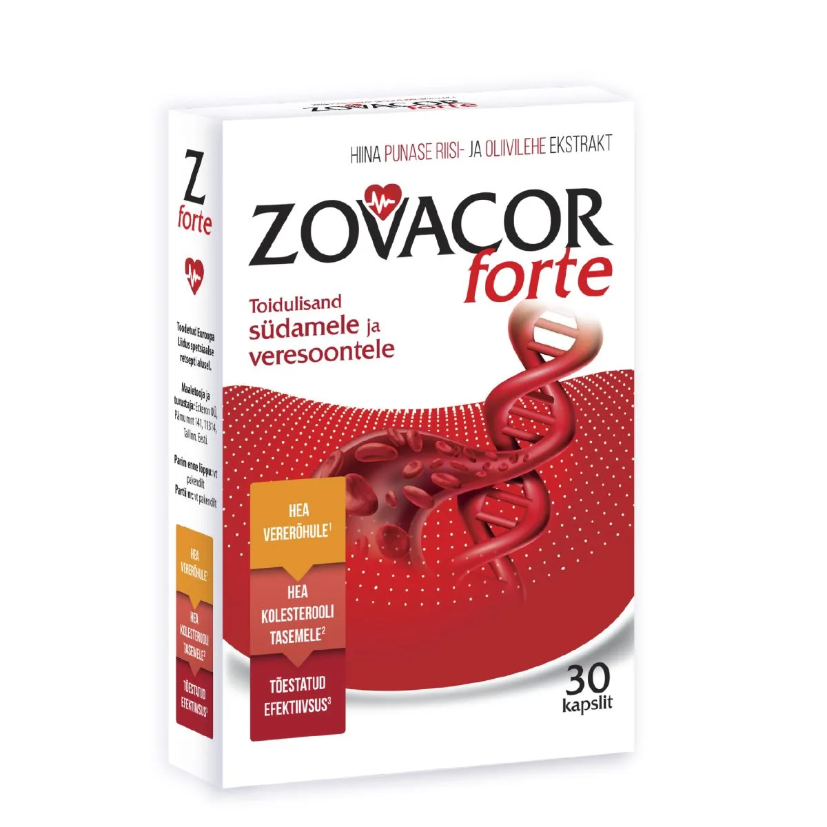 ZOVACOR FORTE KAPSLID N30 UUS KOOSTIS - Product Image