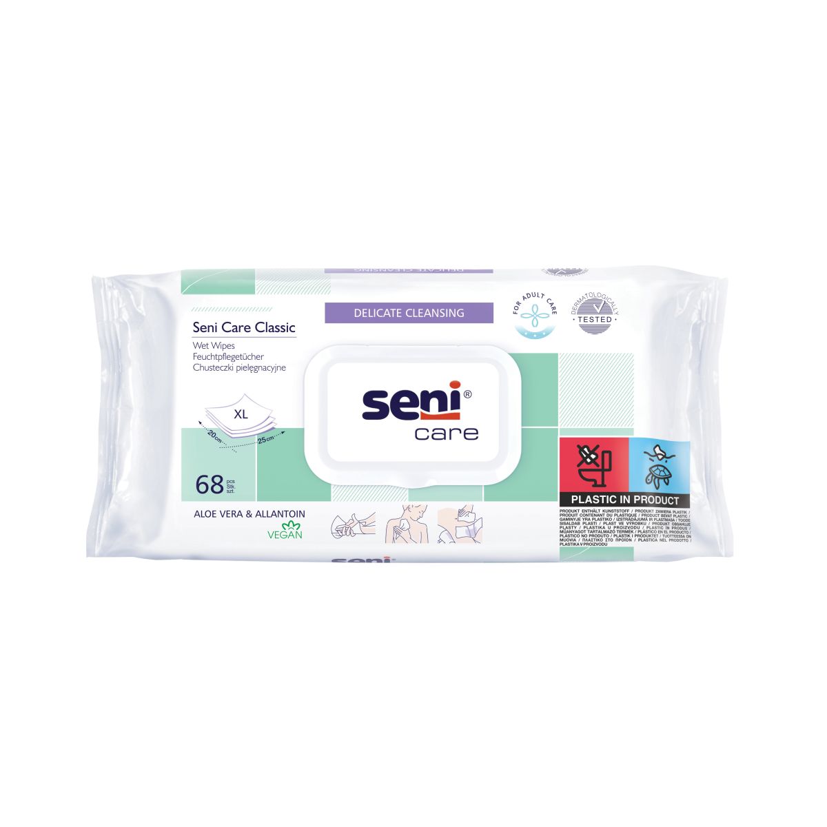SENI CARE NIISKED SALVRÄTIKUD AALOEGA XL N68 - Product Image