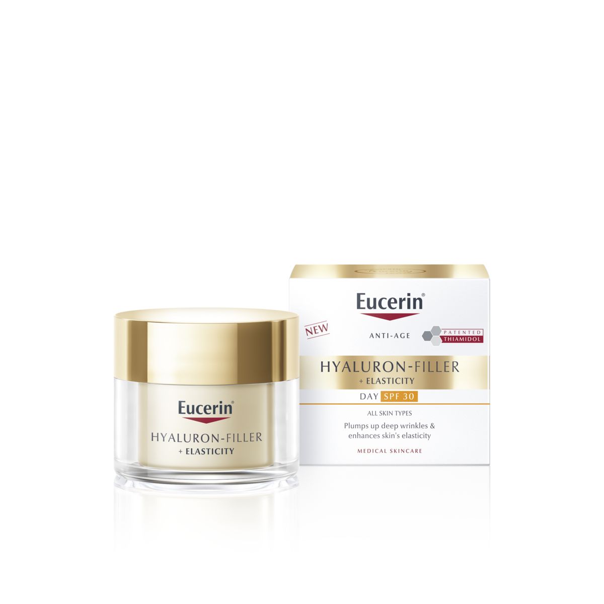 EUCERIN HYALURON FILLER+ELASTICITY PÄEVAKREEM SPF30 50ML UUS - Product Image
