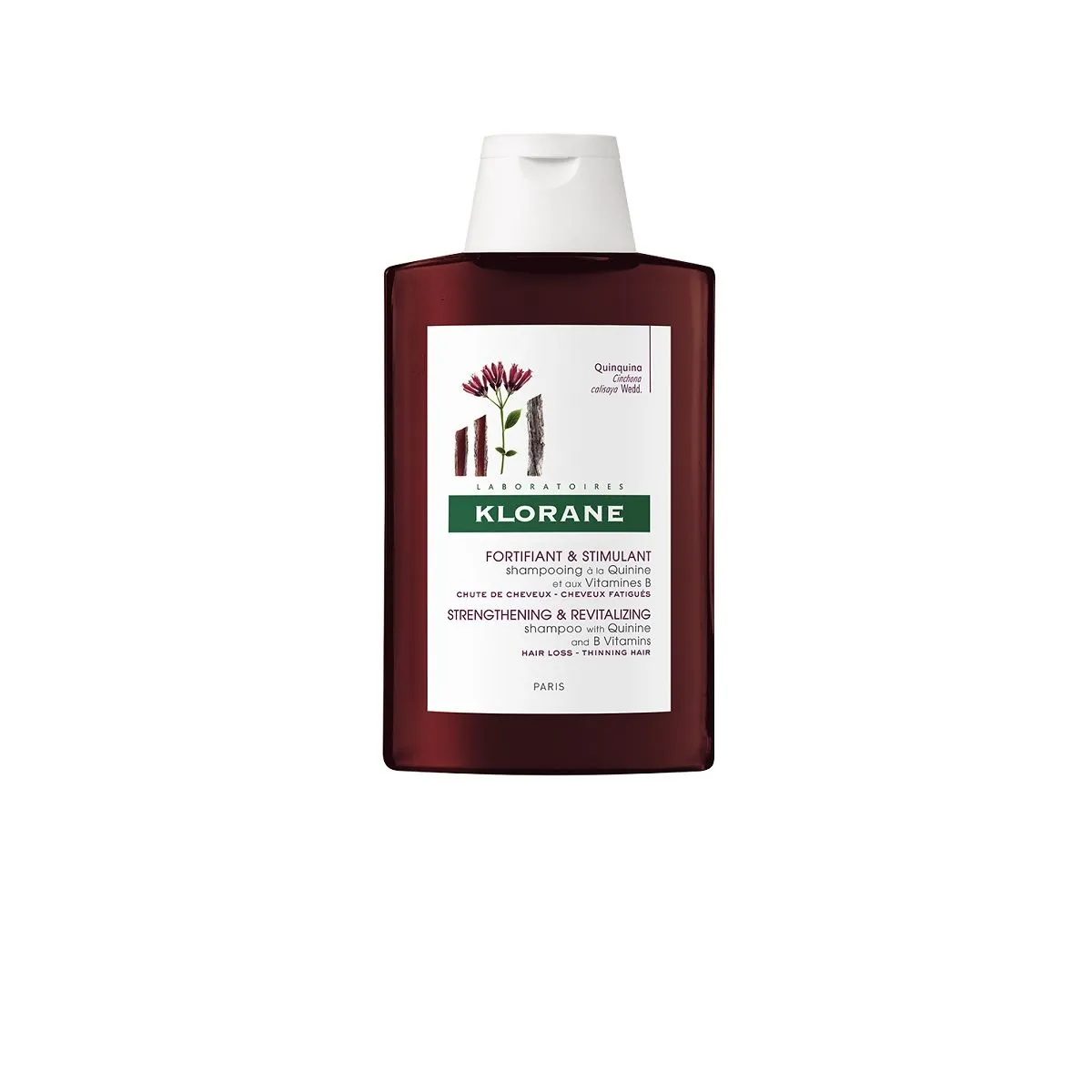 Klorane Shampoo with Quinine and B Vitamins  200 ml - Product Image