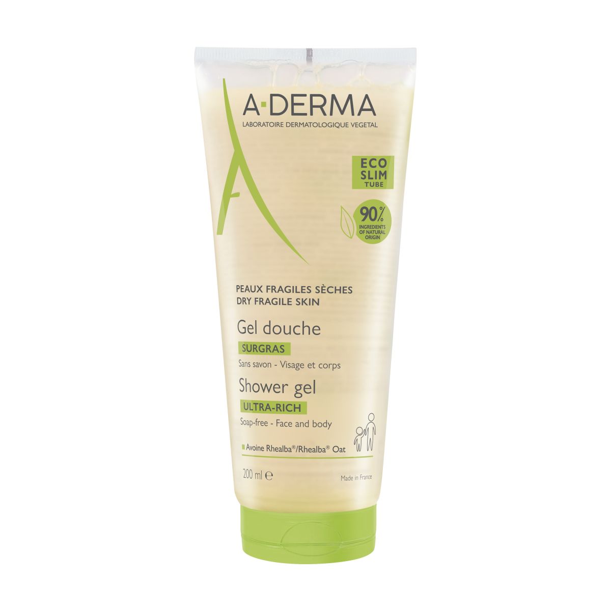 A-DERMA DUSHIGEEL KAERAEKSTRAKTIGA 200ML VANA - Product Image