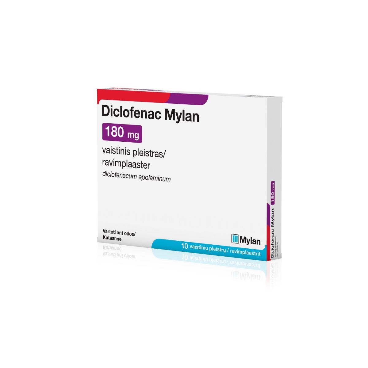 DICLOFENAC MYLAN RAVIMPLAASTER 180MG N10 - Product Image