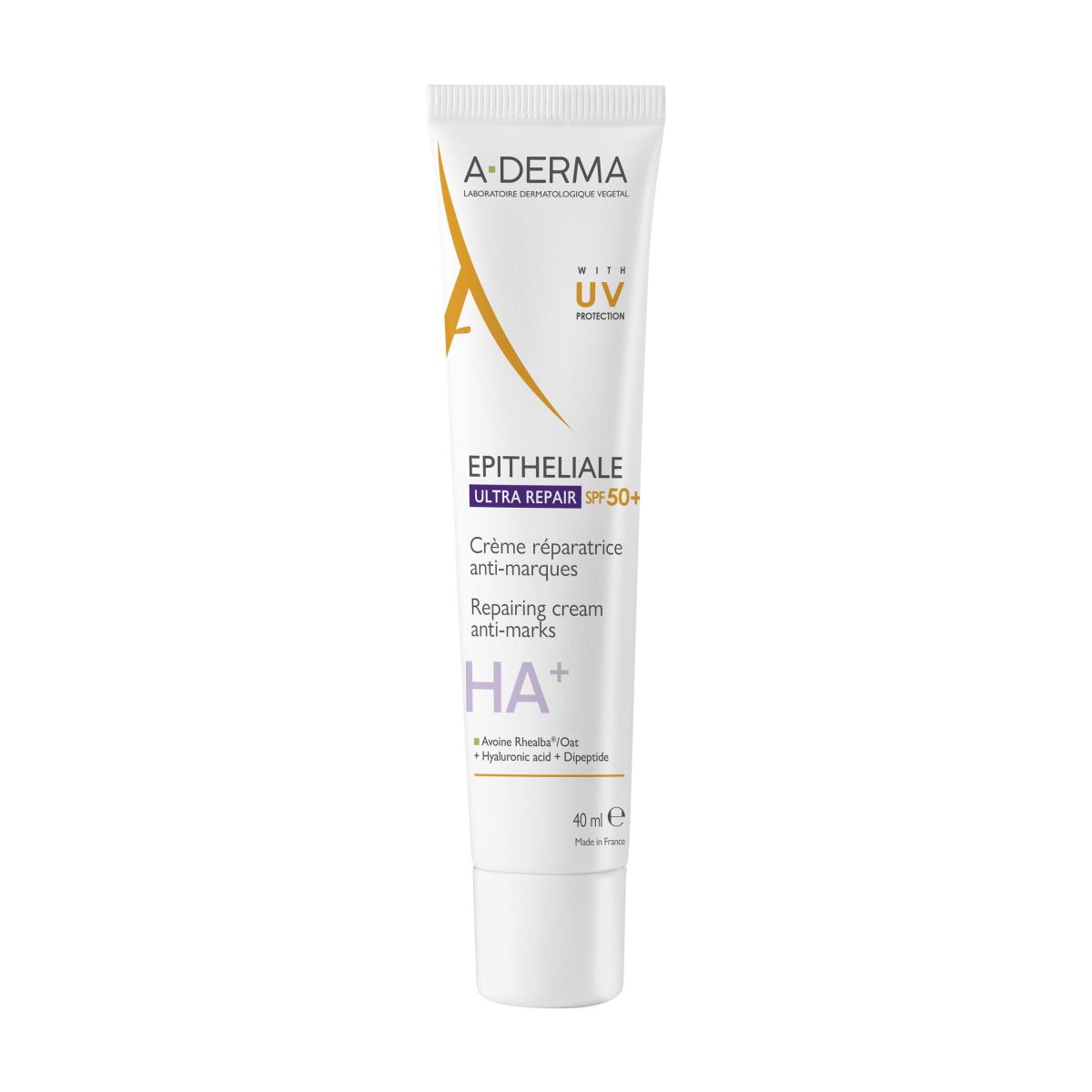 A-DERMA EPITHELIALE HA+ KREEM TAASTAV SPF50+ 40ML - Product Image