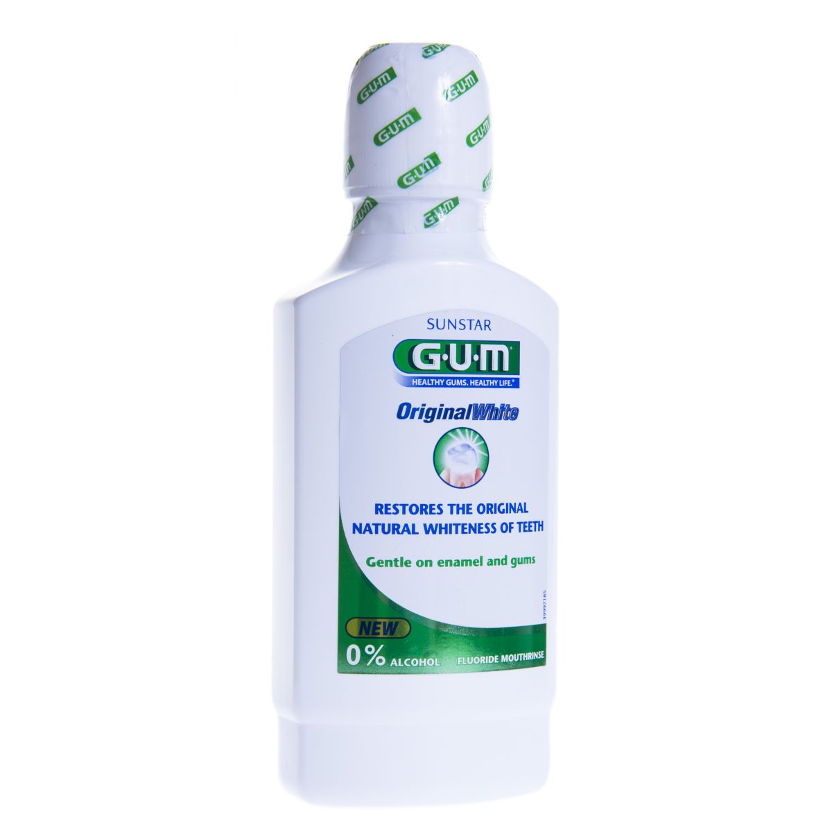 GUM ORIGINAL WHITE ОПОЛАСКИВАТЕЛЬ ДЛЯ ПОЛОСТИ РТА 300ML /1747/ - Product Image