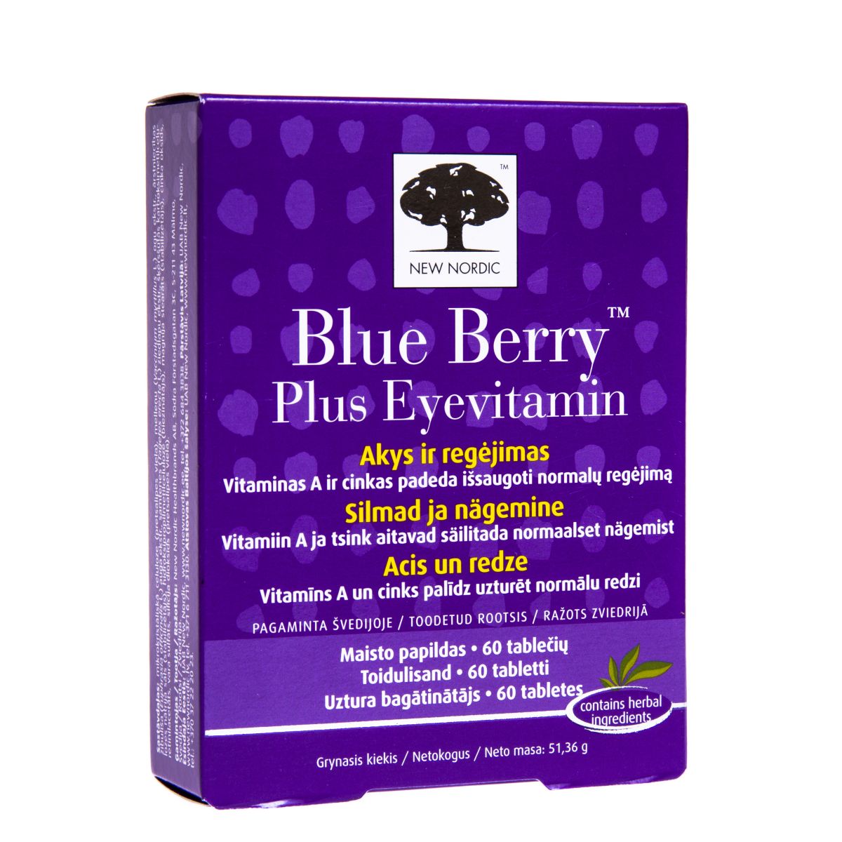 BLUE BERRY PLUS EYEVITAMIN TBL N60
