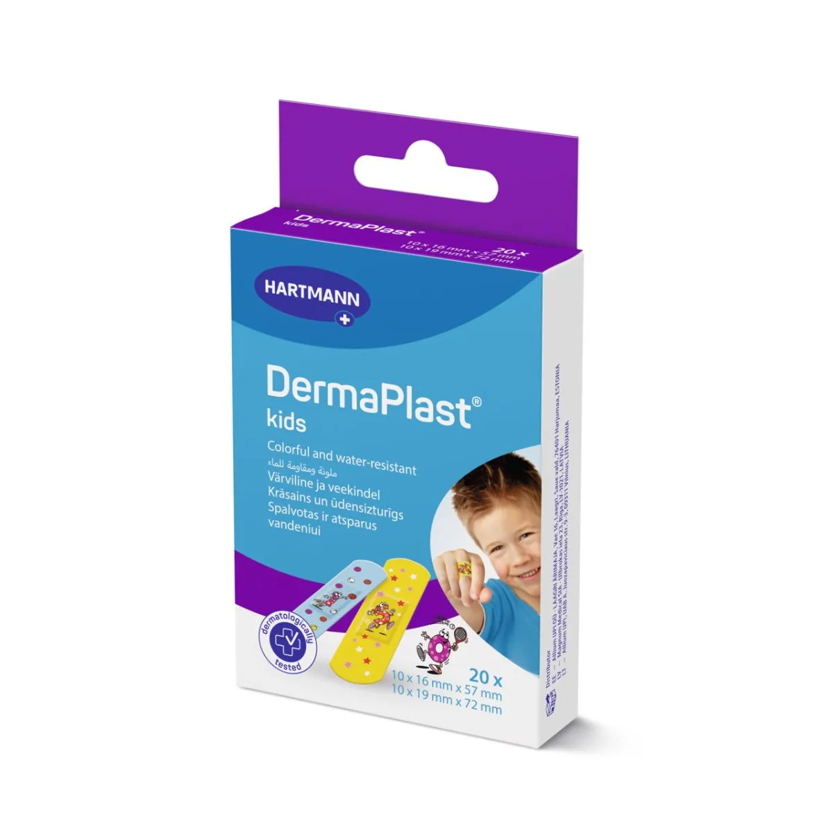 DERMAPLAST PLAASTRID KIDS LASTELE N20 (2 SUURUST)/535620/ - Product Image