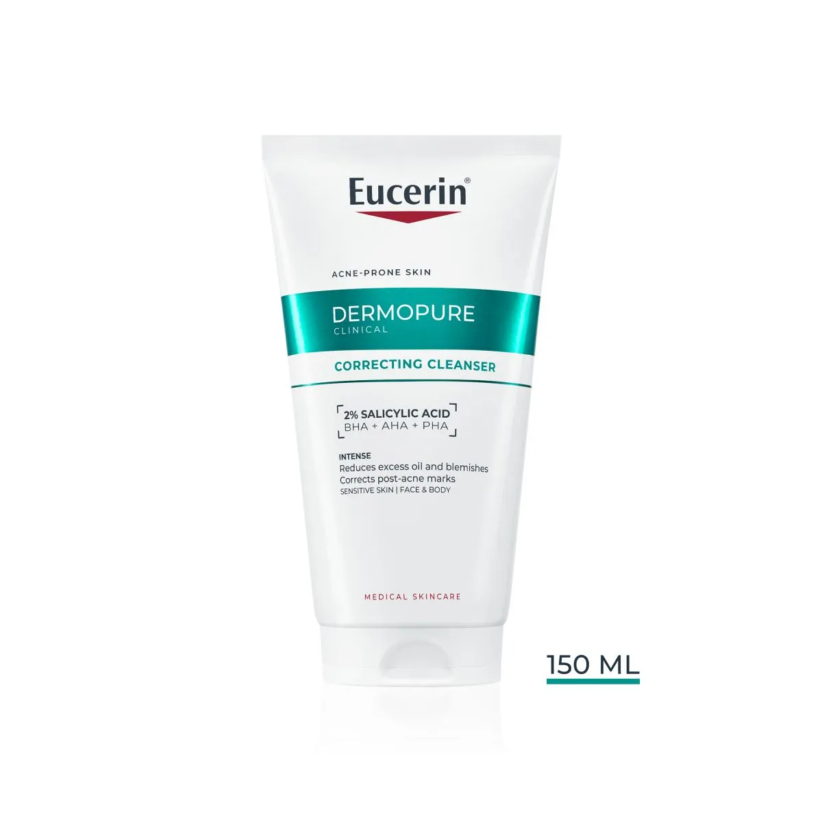 EUCERIN DERMOPURE CLINICAL NÄOPUHASTUSGEEL KORRIGEERIV 150ML - Product Image