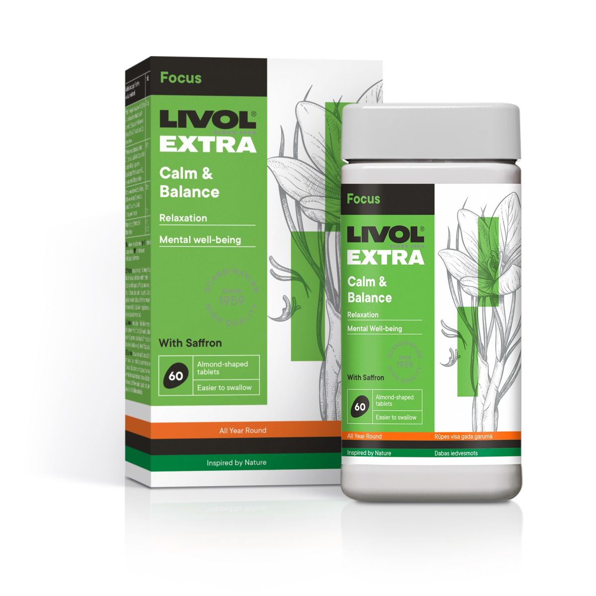 LIVOL EXTRA CALM AND BALANCE TBL N60 - Product Image