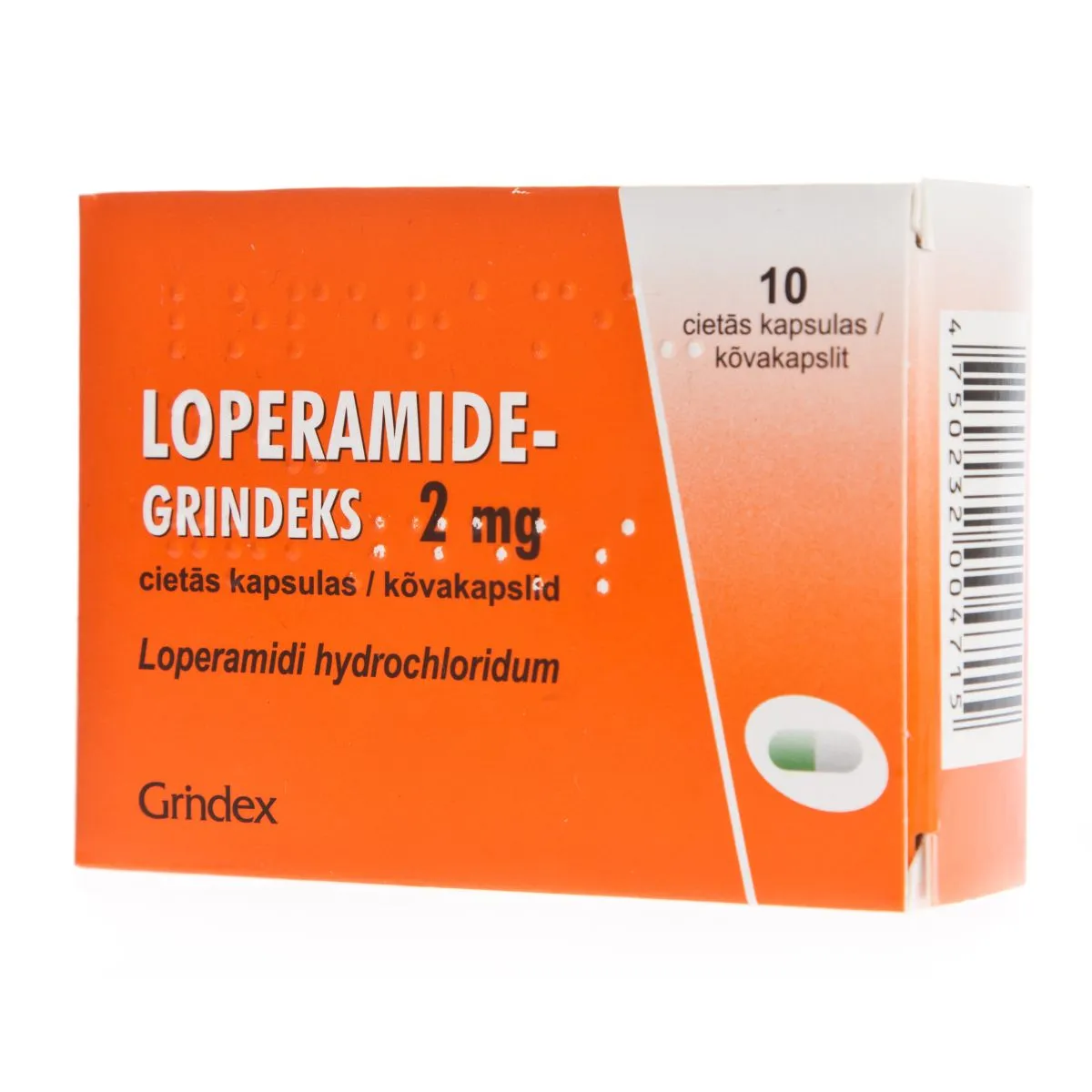 LOPERAMIDE-GRINDEKS CAPS 2MG N10 - Product Image