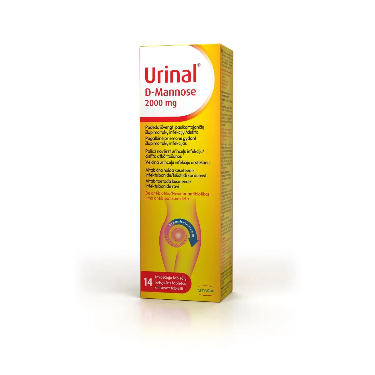 URINAL D-MANNOSE LAHUSTUVAD TBL N14 - Product Image