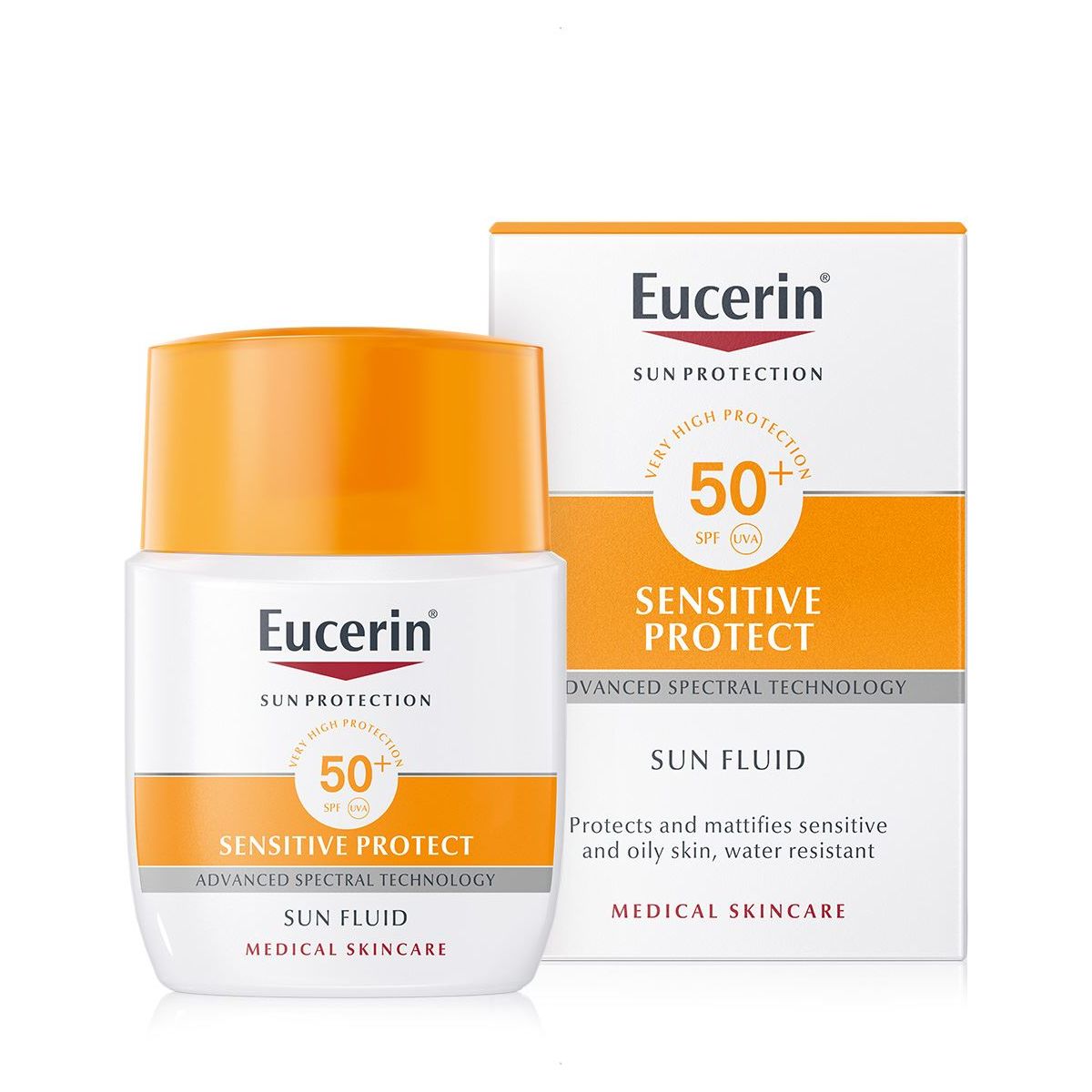 EUCERIN SUN PÄIKESEKAITSEEMULSIOON NÄOLE SPF50+ 50ML - Product Image
