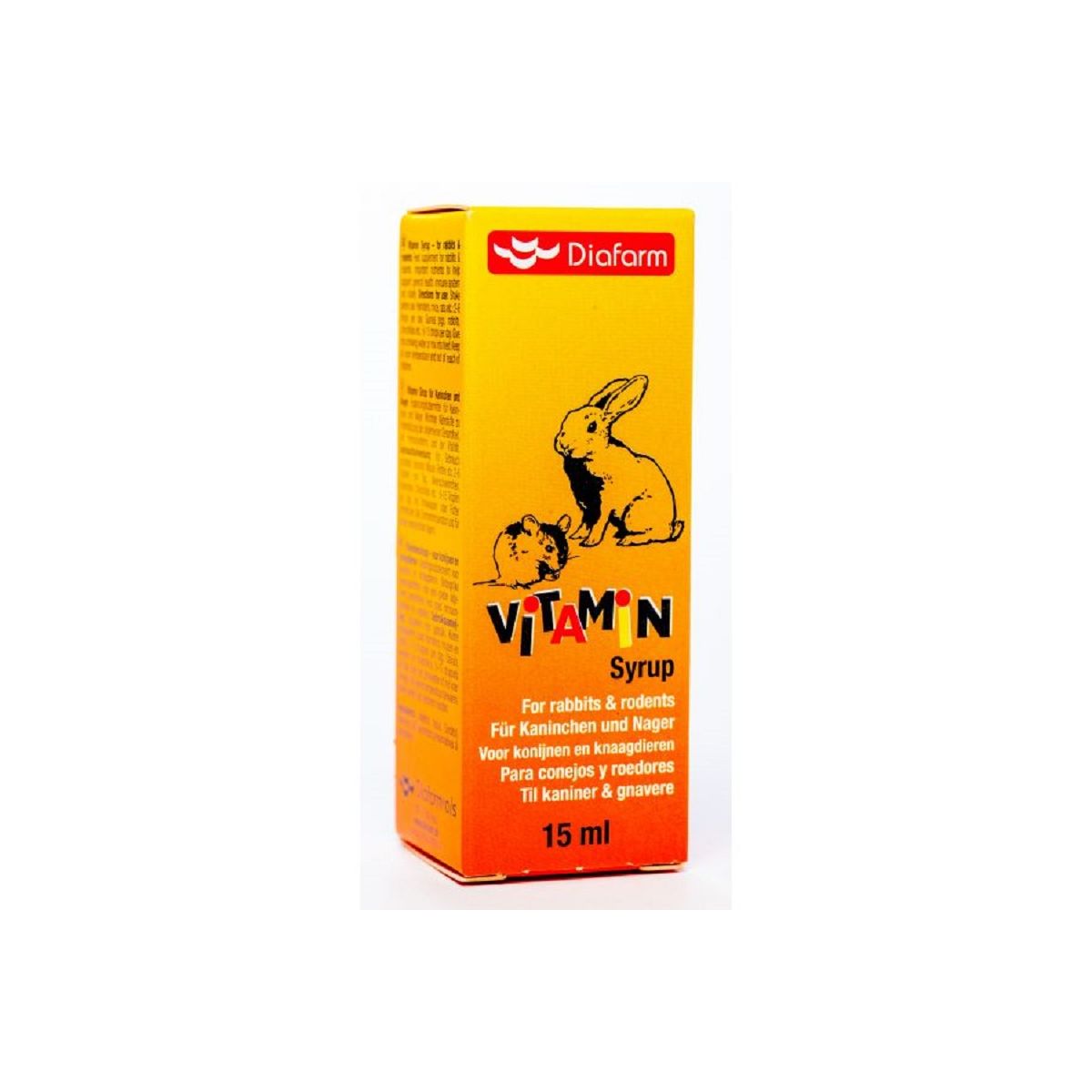 Diafarm витаминный сироп для кроликов/грызунов, 15 мл - Product Image