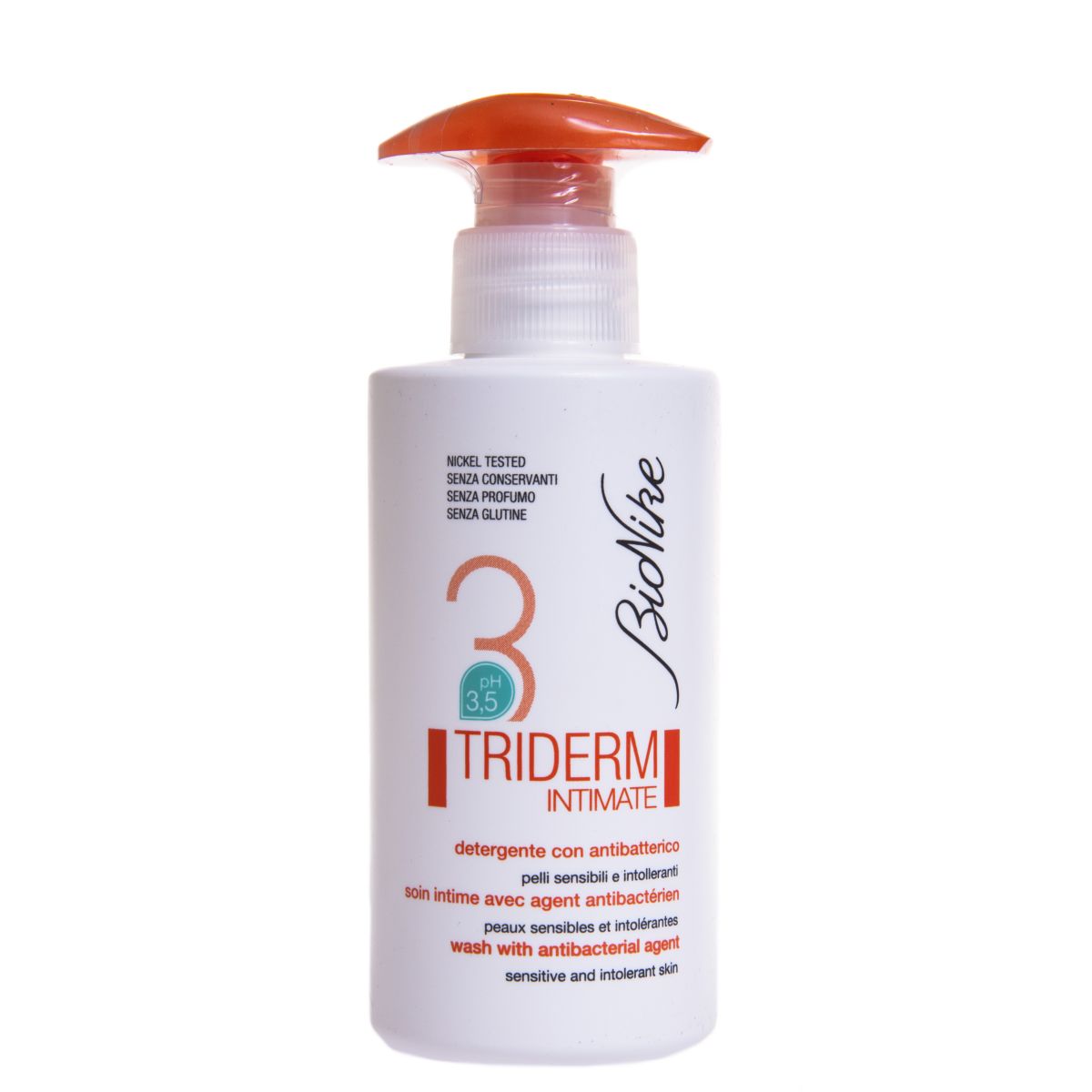 BioNike TRIDERM INTIMATE антибактериальное моющeе средство для интимной гигиены 250мл - Product Image