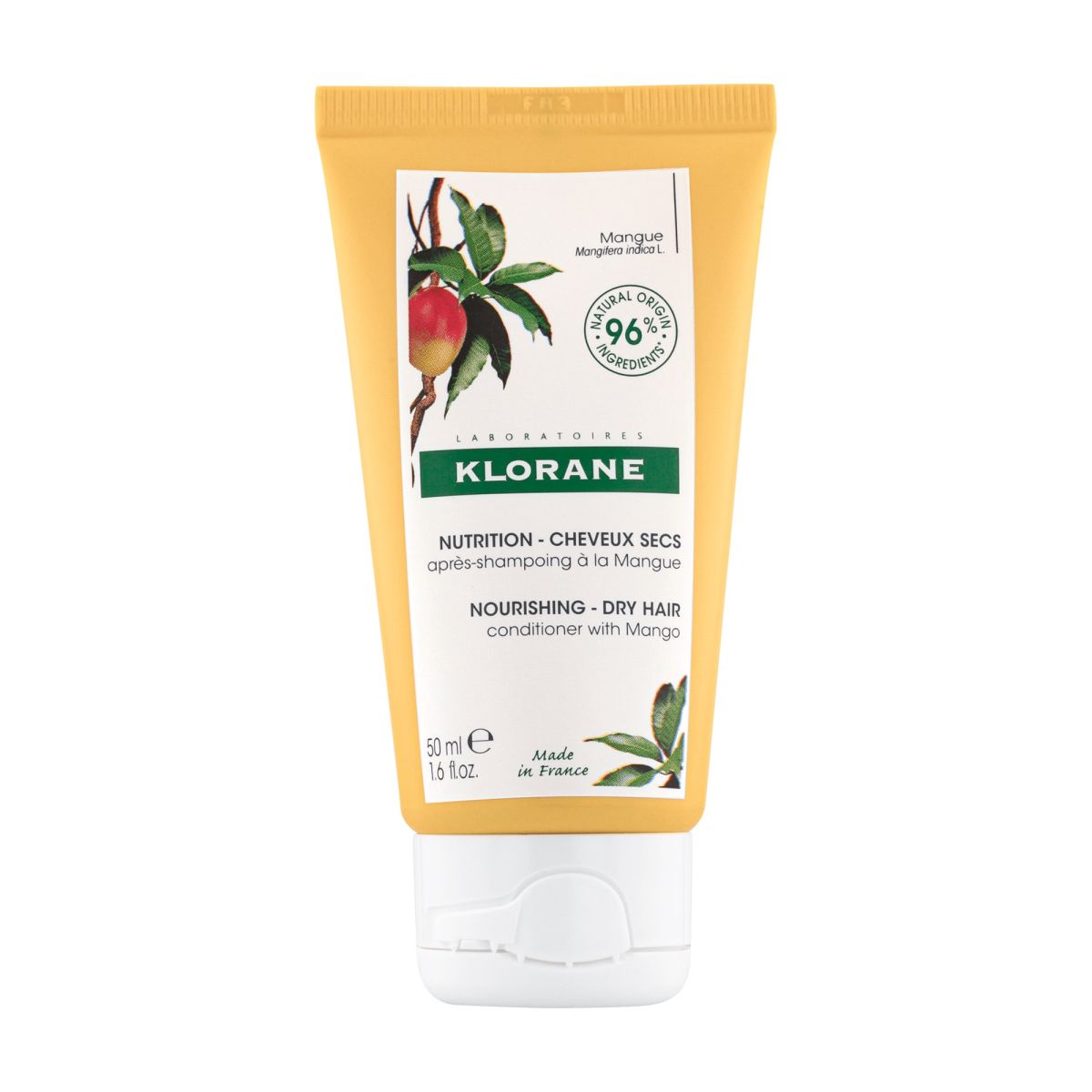 KLORANE JUUKSEPALSAM MANGOVÕI KUIVADELE JUUSTELE 50ML - Product Image