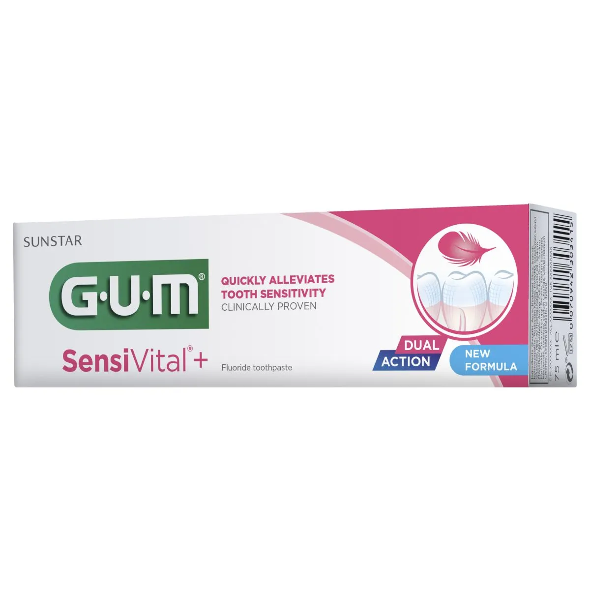 GUM GEEL-HAMBAPASTA SENSIVITAL+ TUNDLIKELE HAMMASTELE 75ML - Product Image