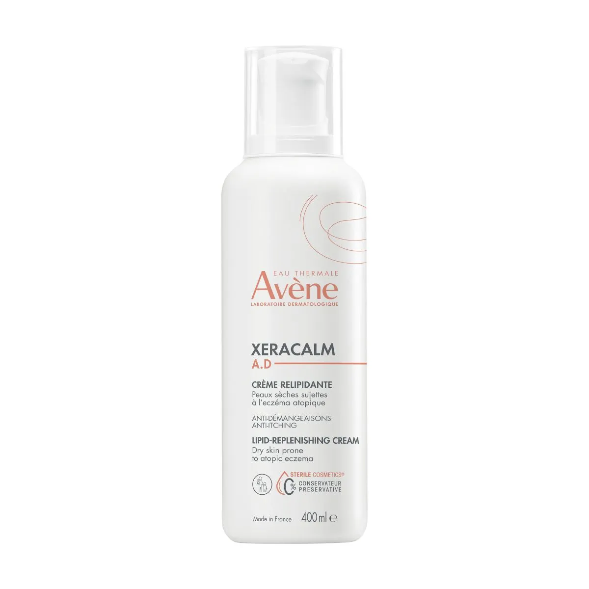 AVENE XERACALM A.D KEHAKREEM LIPIIDE TAASTAV 400ML - Product Image