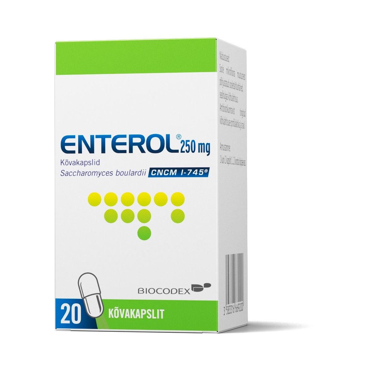 ENTEROL CAPS 250MG N20 - Product Image