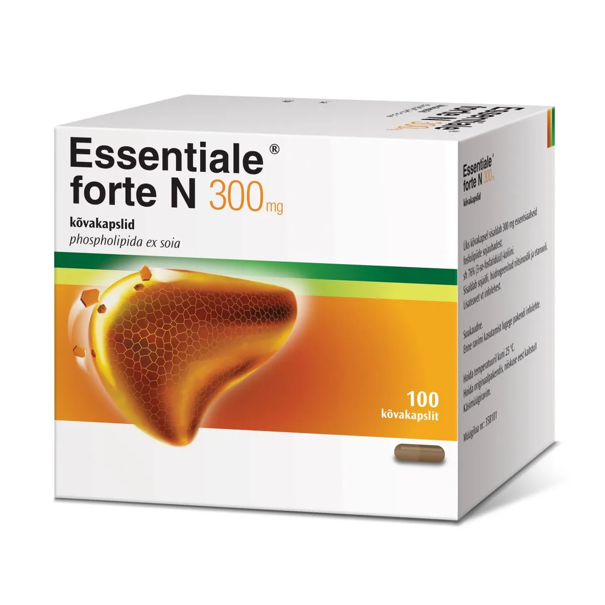 ESSENTIALE FORTE N CAPS 300MG N100 - Product Image