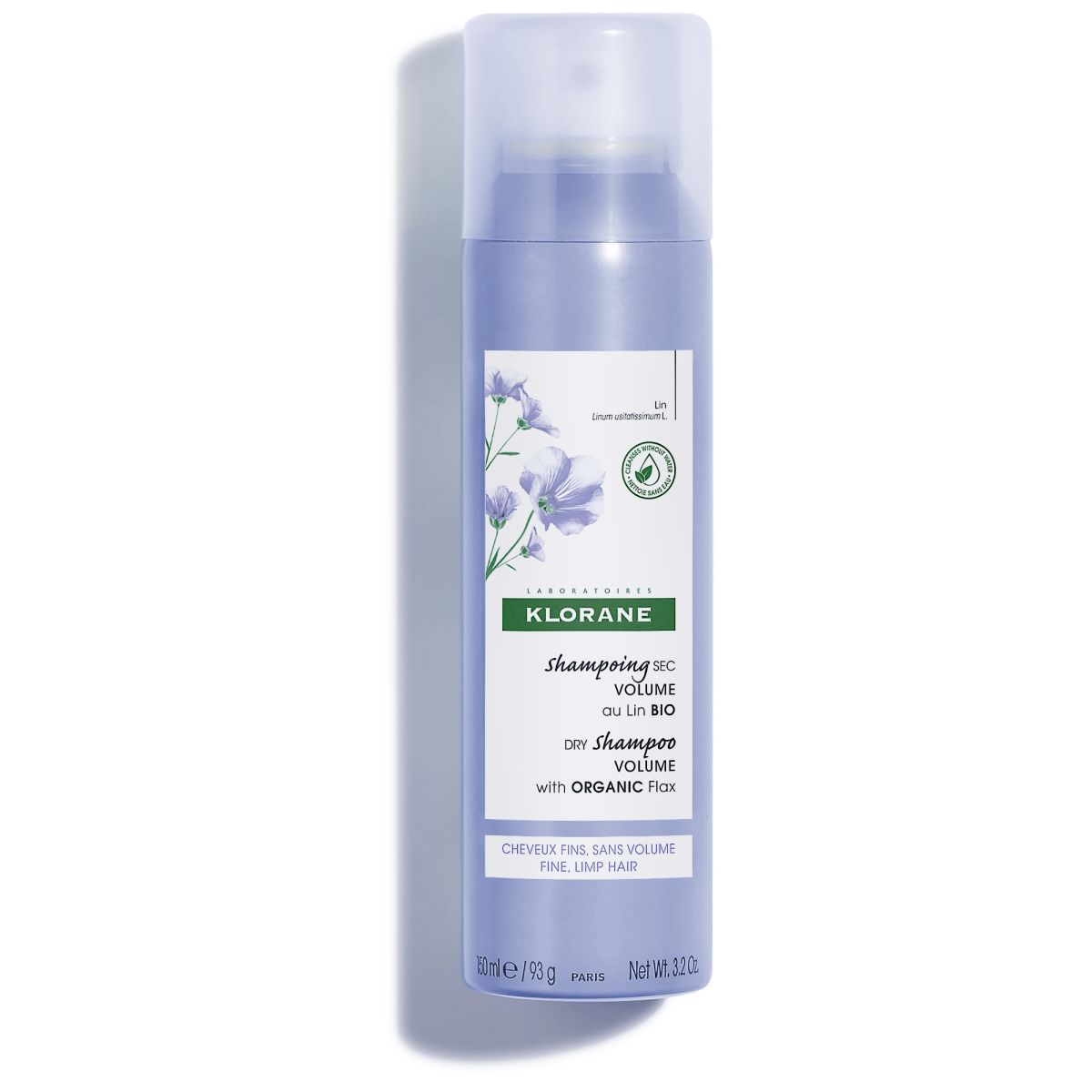 KLORANE KUIVSHAMPOON LINAEKSTRAKTIGA 150ML - Product Image