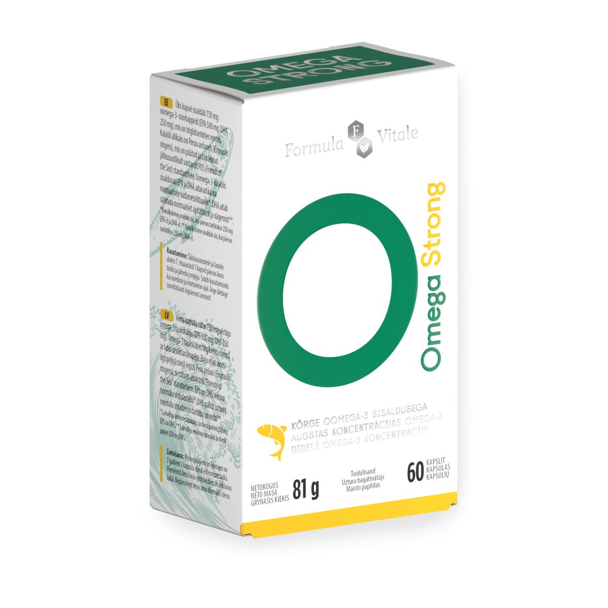 FORMULA VITALE OMEGA STRONG CAPS N60 - Product Image