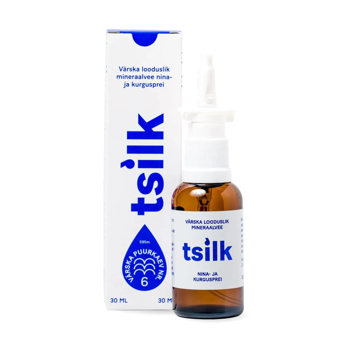 VÄRSKA LOODUSLIK MINERAALVEE NINA- JA KURGUSPREI TSILK 30ML - Product Image