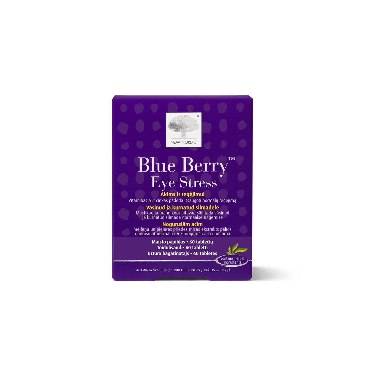 NEW NORDIC BLUE BERRY EYE STRESS TBL N60 - Product Image 1