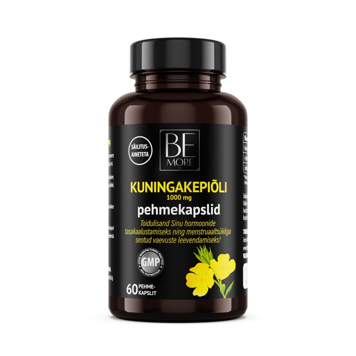 BE MORE KUNINGAKEPIÕLI PEHMEKAPSLID 1000MG N60 - Product Image