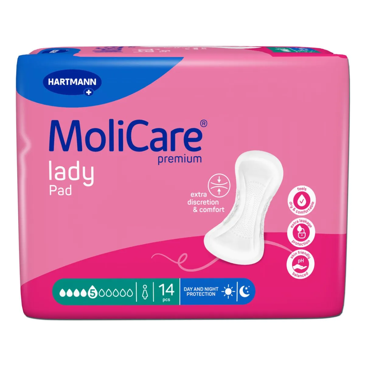 MOLICARE PAD LADY 5 TILKA N14 /168051/ UUS PAKEND - Product Image