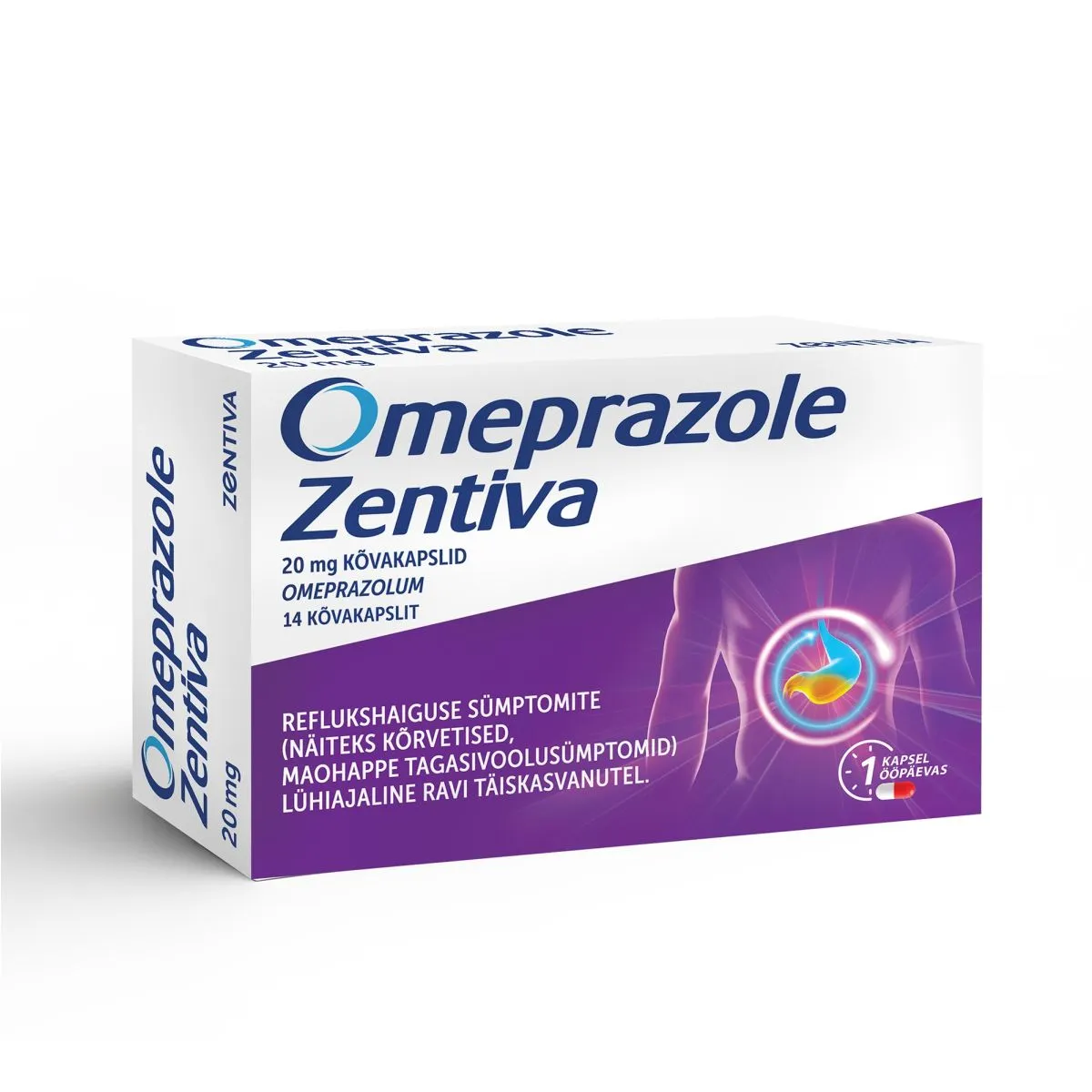 OMEPRAZOLE ZENTIVA CAPS 20MG N14 - Product Image
