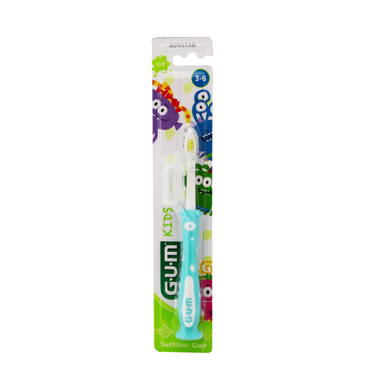 GUM KIDS MONSTER ДЕТСКАЯ ЗУБНАЯ ЩЕТКА 3-6 лет  /901/ - Product Image
