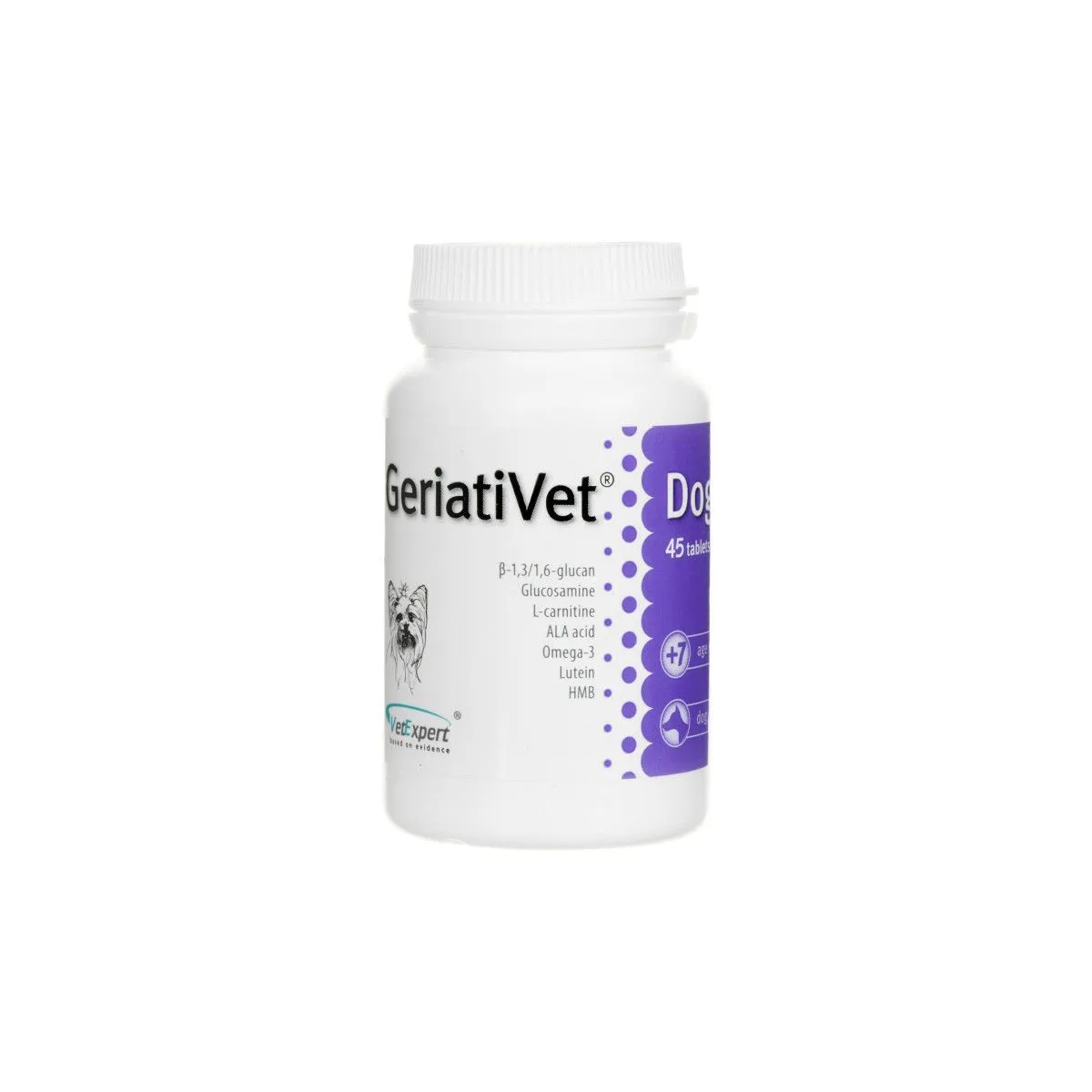 VETEXPERT GERIATIVET DOG TBL SMALL BREED N45 - Product Image