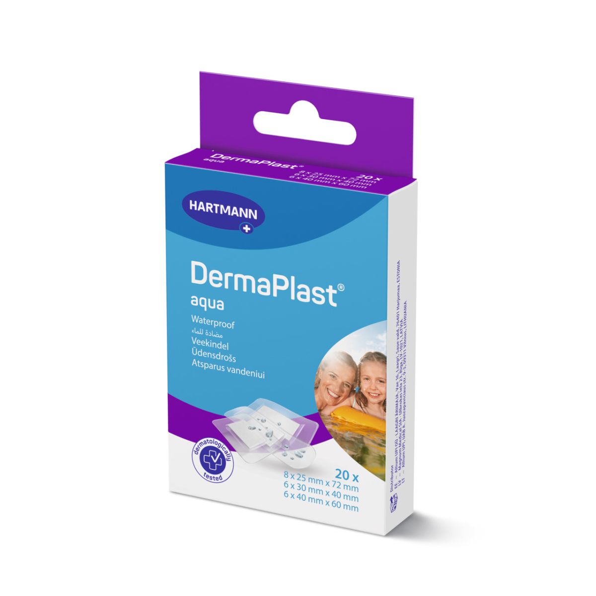 DERMAPLAST PLAASTRID AQUA LÄBIPAISTVAD N20 /535540/