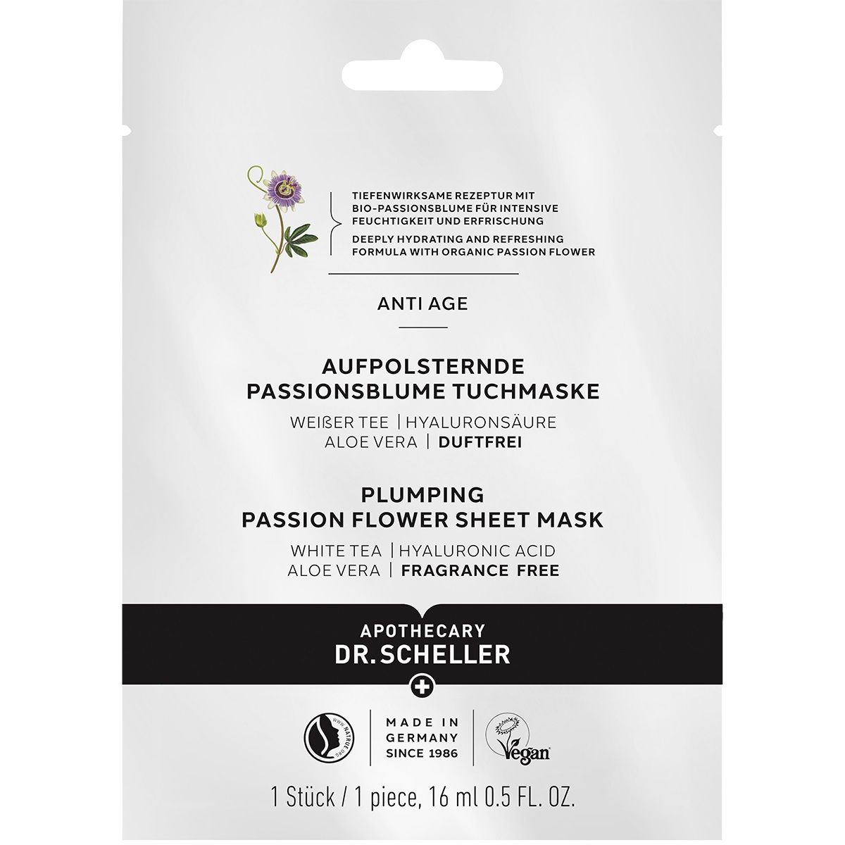 DR. SCHELLER MASK VÄRSKENDAV KANNATUSLILLEGA 16ML - Product Image