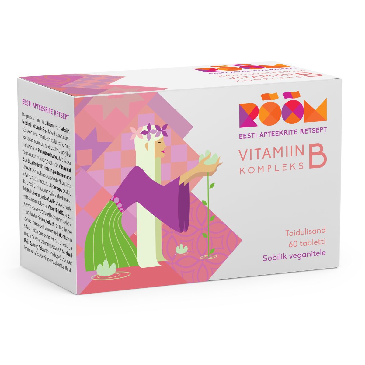RÕÕM VITAMIIN B KOMPLEKS TBL N60 UUS - Product Image