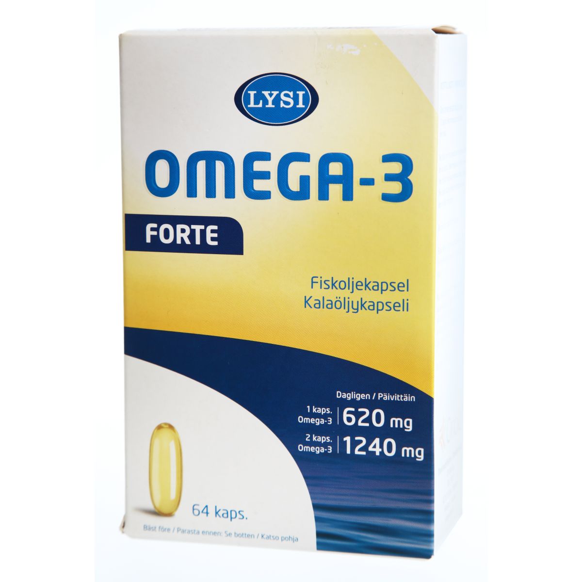 LYSI OMEGA-3 FORTE KAPSLID N64 - Product Image