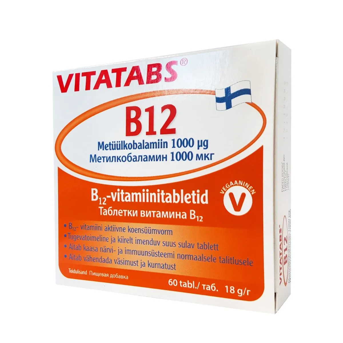VITATABS B12 TBL 1000MCG N60 - Product Image