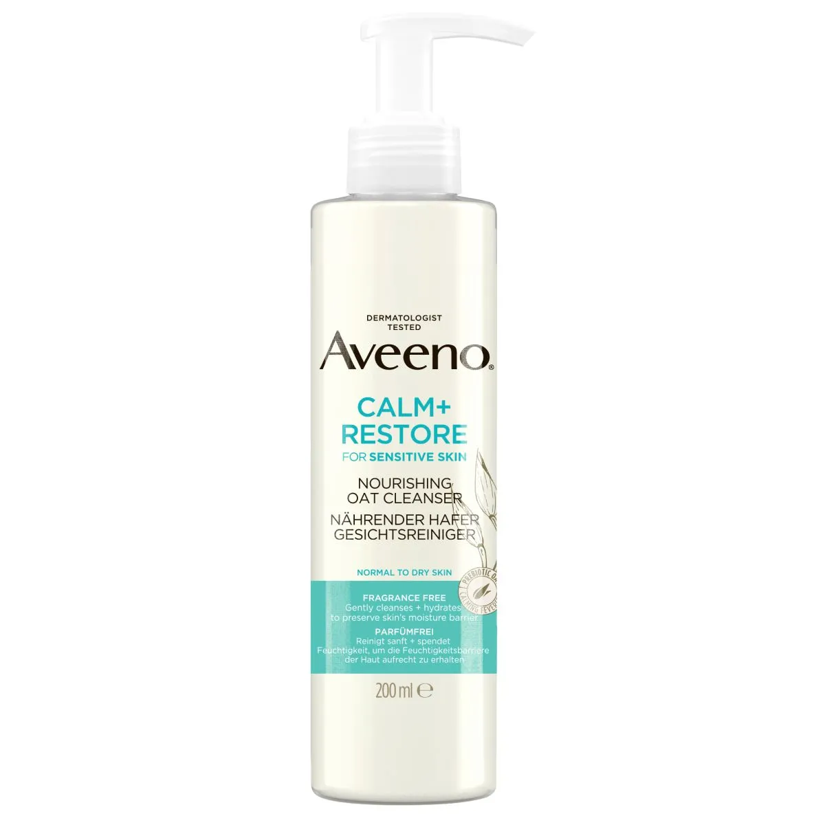 AVEENO CALM+RESTORE NÄOPUHASTUSGEEL 200ML - Product Image 1