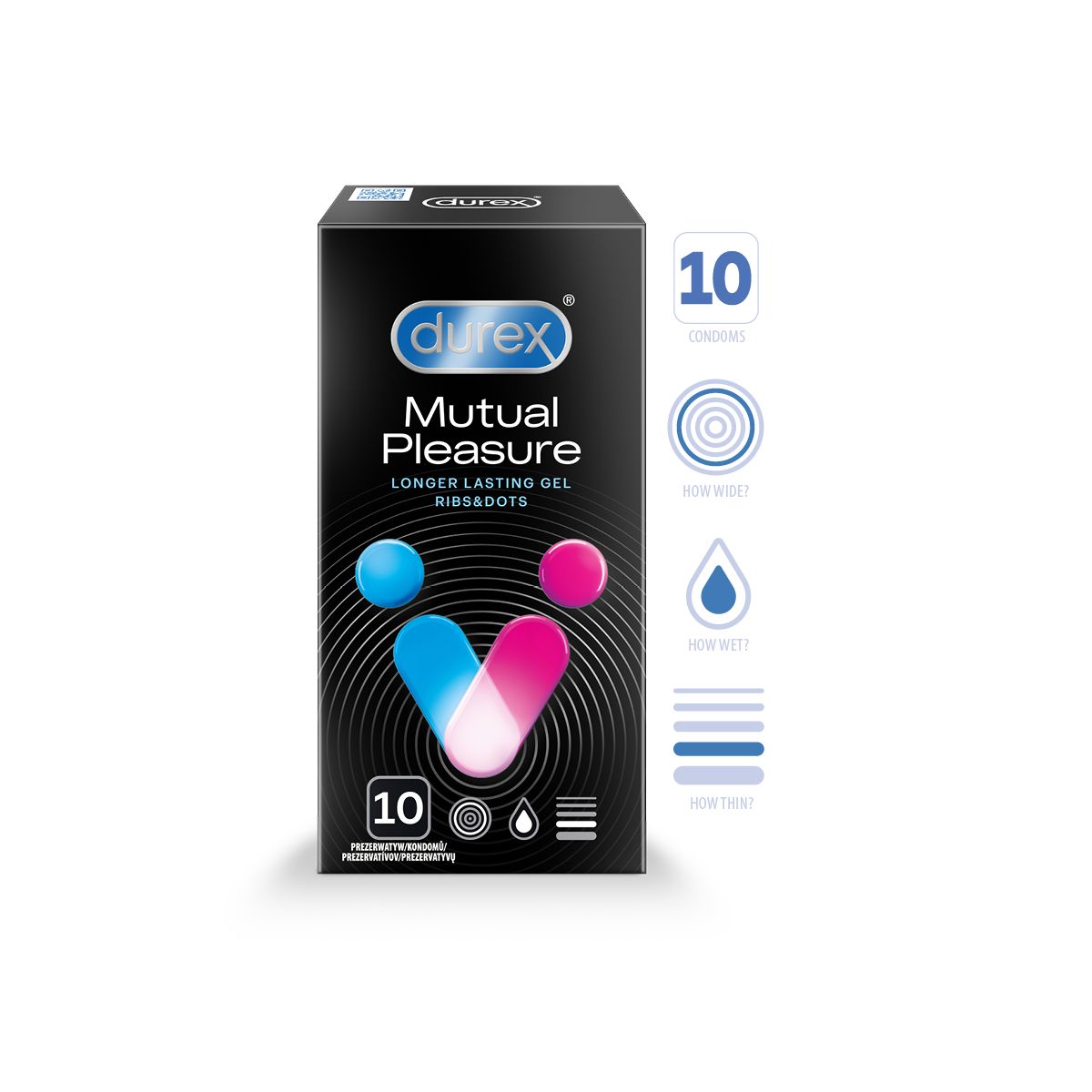 DUREX KONDOOMID MUTUAL PLEASURE N10 - Product Image